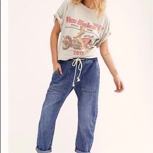 One Teaspoon Boyfriend Drawstring Jeans